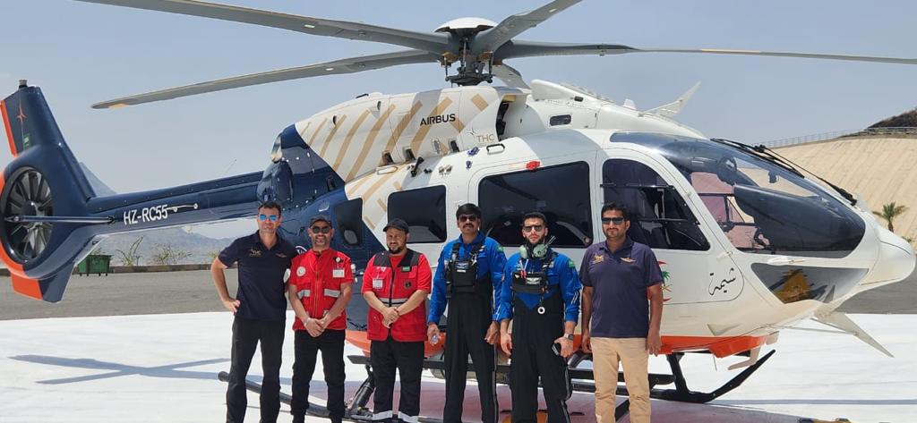 الهلال الاحمر بمنطقة عسير ينفذ فرضية صعق كهربائي