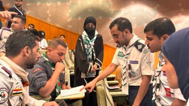 جمعية الكشافة تواصل مًشاركتها في الملتقى الشبابي الدولي