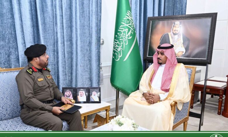 نائب أمير نجران يستقبل مدير شرطة المنطقة