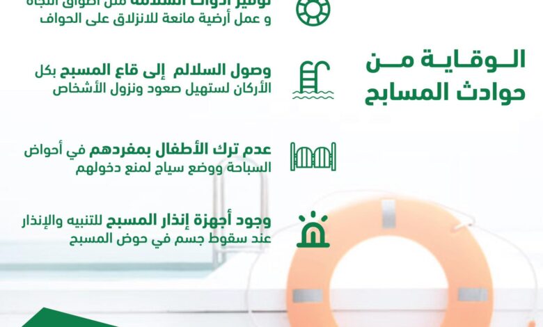 أهمية سلامة الأطفال من مخاطر المسابح