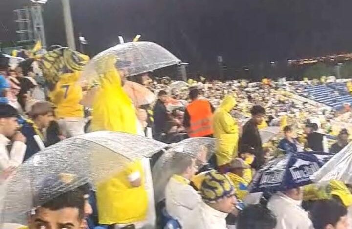 هطول الأمطار قبل مواجهة النصر والتعاون