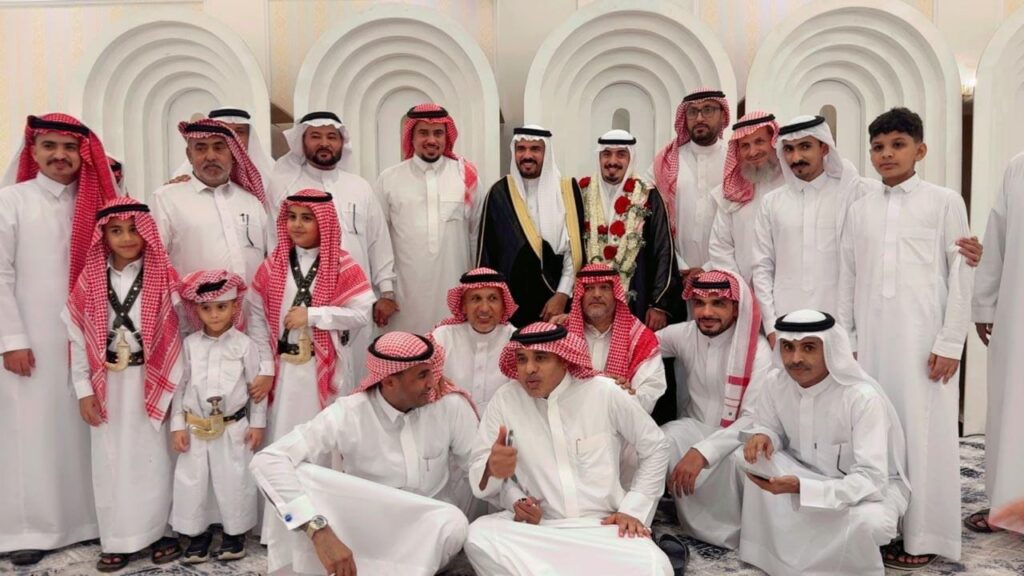 شيخ قبيلة النشيلي يحتفل بزواج نجله
