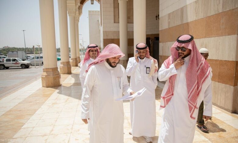 مدير عام فرع الشؤون الإسلامية بالمدينة المنورة يتفقد الجوامع  المحيطة بالمسجد النبوي استعداداً لموسم الحج