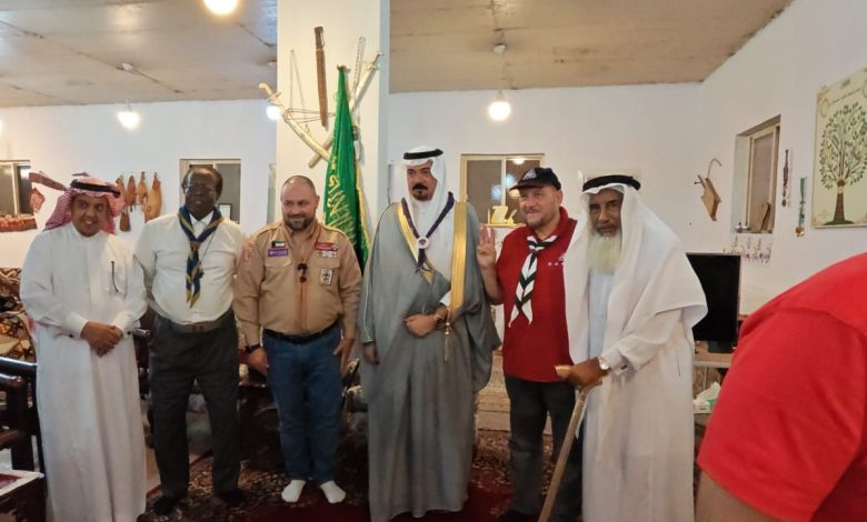 الشيخ نايف ابو كامل يحتفي بكشافة النجوم الكويتية..