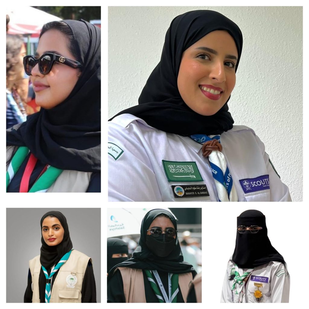 قائدات فتيات الكشافة يُعبرن عن اعتزازهن بذكرى اليوم الوطني الـ95
