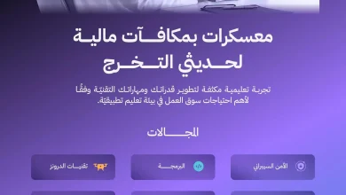 معسكرات احترافية للخرّيجين بمكافآت مالية وفرص وظيفية للمتميزين