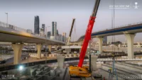 جسر طريق الثمامة يتجاوز 50% إنجازًا ويرفع طاقته إلى 200 ألف مركبة يوميًا