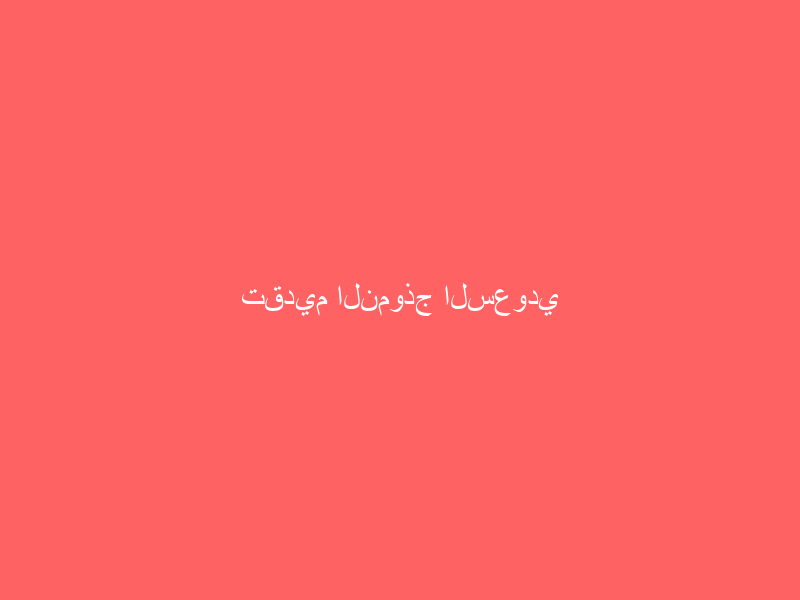تقديم النموذج السعودي للتعليم والتدريب