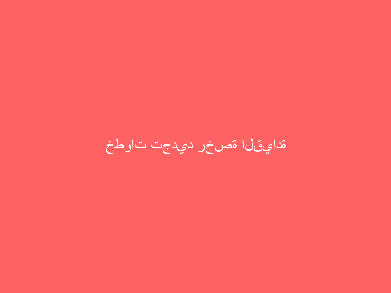 خطوات تجديد رخصة القيادة عبر “أبشر”