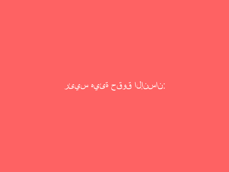 رئيس هيئة حقوق الإنسان: حرية التعبير ليست مطلقة وعلى المجتمع الدولي محاربة ازدراء الأديان ورموزها (فيديو)