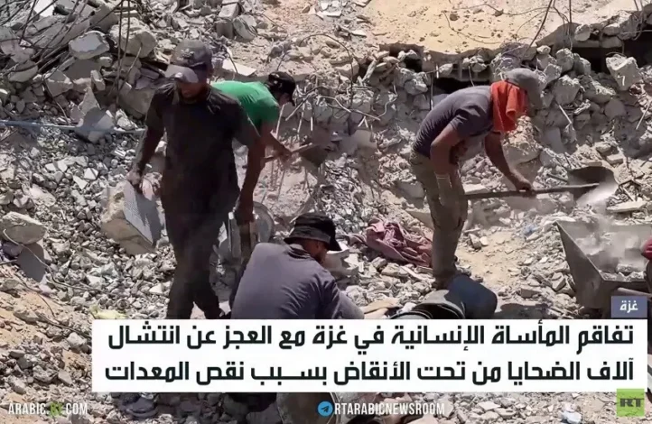 غزة.. "تحالف المجتمع المدني" يطالب بتحقيق دولي مع تشييع 50 ضحية في القطاع