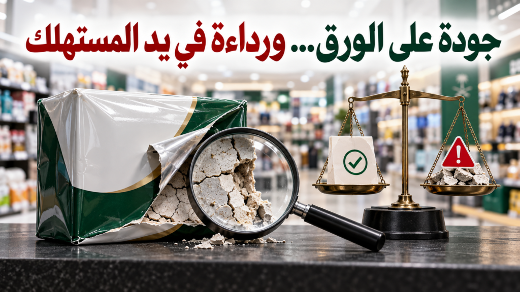 جودة على الورق… ورداءة في يد المستهلك