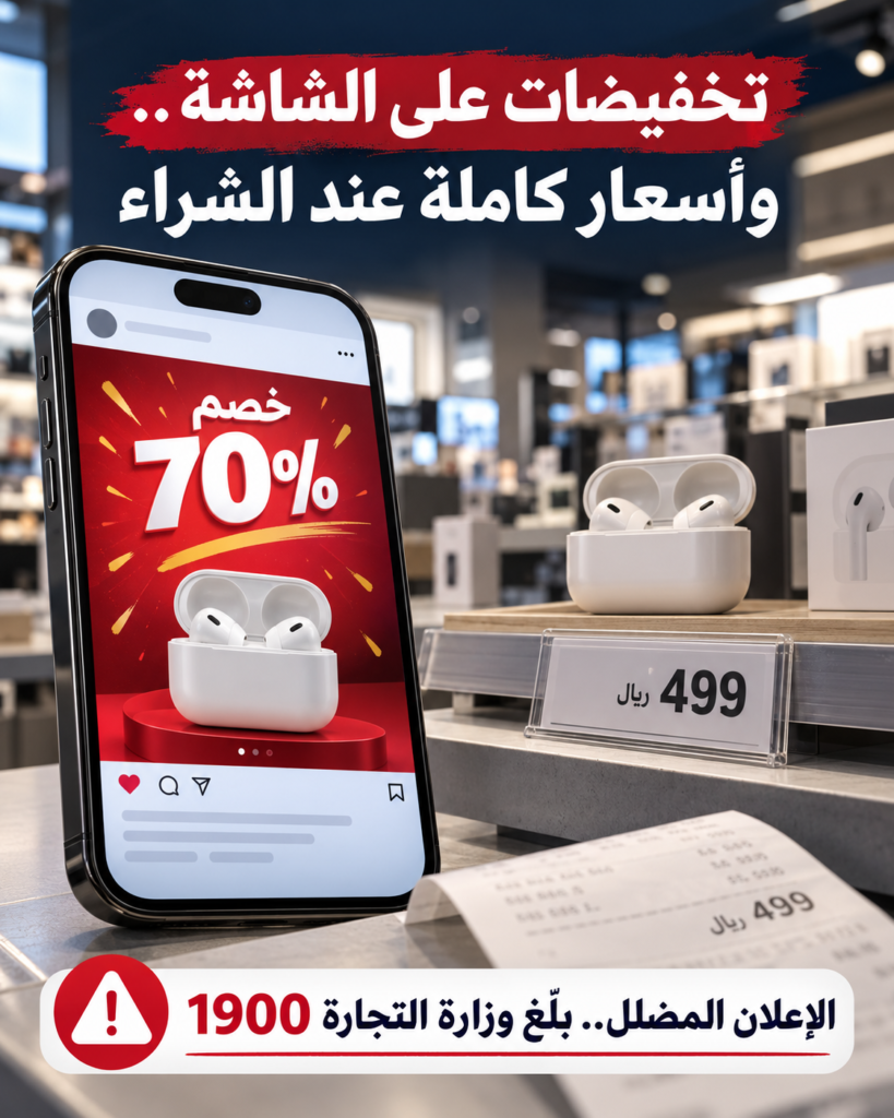 تخفيضات على الشاشة.. وأسعار كاملة عند الشراء