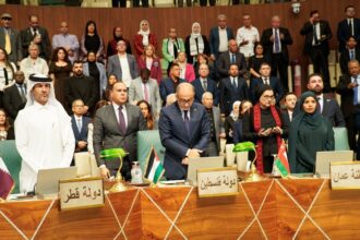 مشاركون في فعالية جامعة الدول العربية لإحياء ذكرى ضحايا الإبادة الجماعية بحق الشعب الفلسطيني