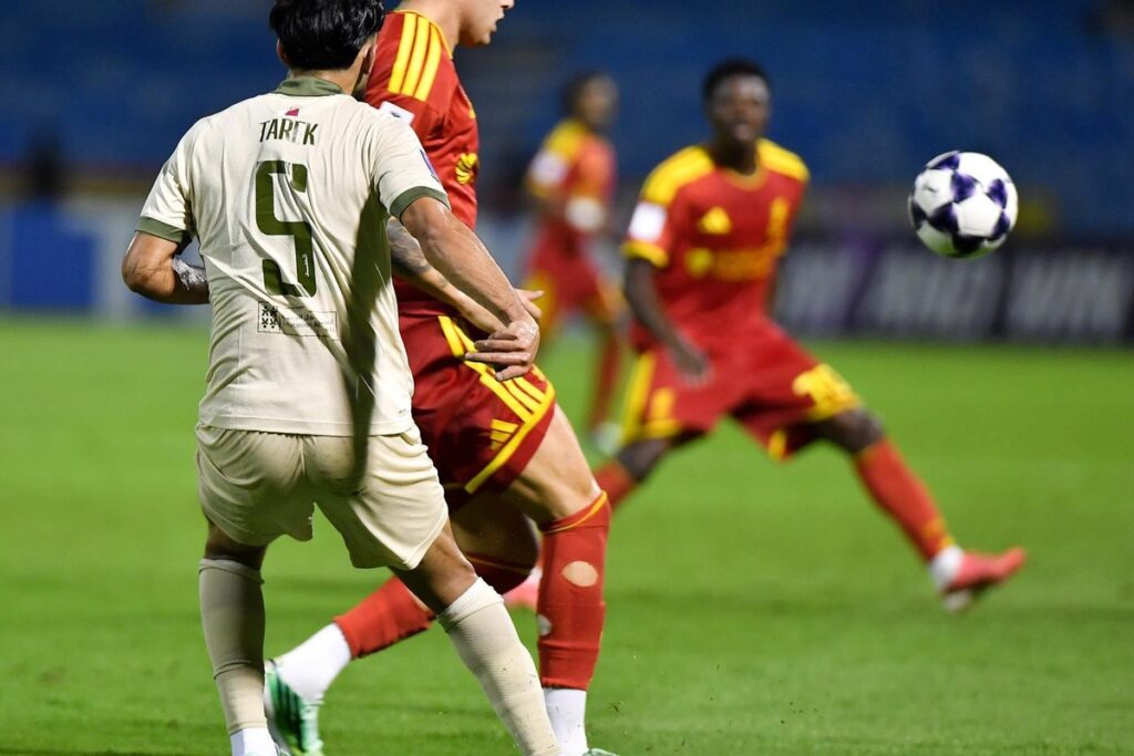 لاعبو القادسية خلال مواجهة السد في دوري أبطال آسيا للنخبة