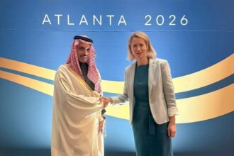 وزير الخارجية يلتقي كايا كالاس على هامش اجتماع وزراء خارجية مجموعة العشرين