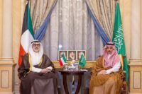 سمو وزير الخارجية خلال استقباله وزير الخارجية الكويتي في الرياض