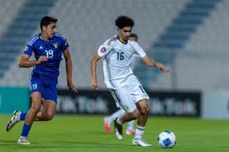 الأخضر يتجاوز الكويت بثنائية الناهض في كأس الخليج للناشئين