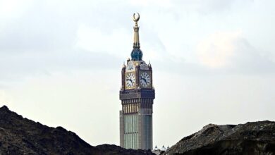 أمطار خفيفة إلى متوسطة على أنحاء متفرقة من مكة المكرمة