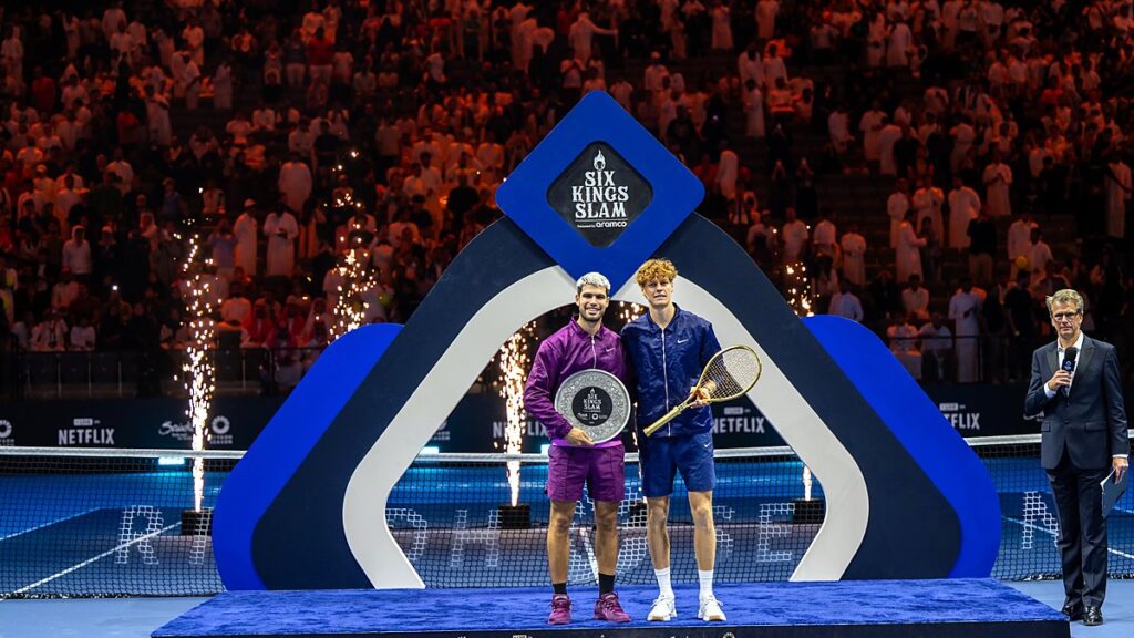 بطولة Six Kings Slam - سينر وألكاراز على منصة التتويج في النسخة الماضية بالرياض